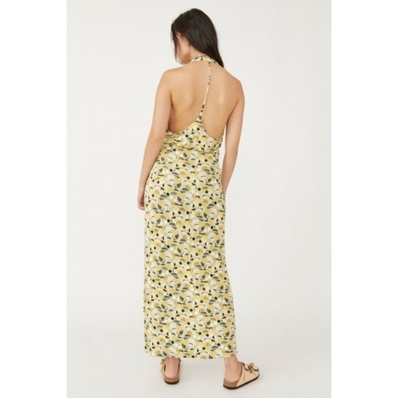 NWT Free People Daria Draped Maxi Dress 
Apple Mint Combo - Picture 5 of 10